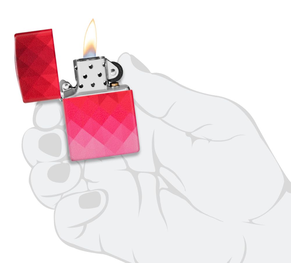 Zippo Gothic Window Design Armor® Black Ice® Pocket Lighter