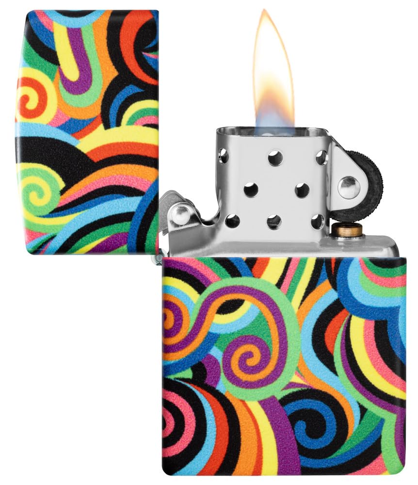 Zippo Gothic Window Design Armor® Black Ice® Pocket Lighter