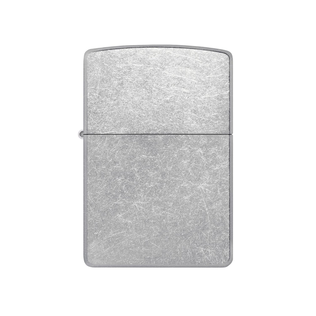 Zippo Antique Silver Plate Pocket Lighter - Windproof & Refillable Flip-Top Metal Lighter - Everyday Use Pocket Lighters - Luxury Lighters Made in USA