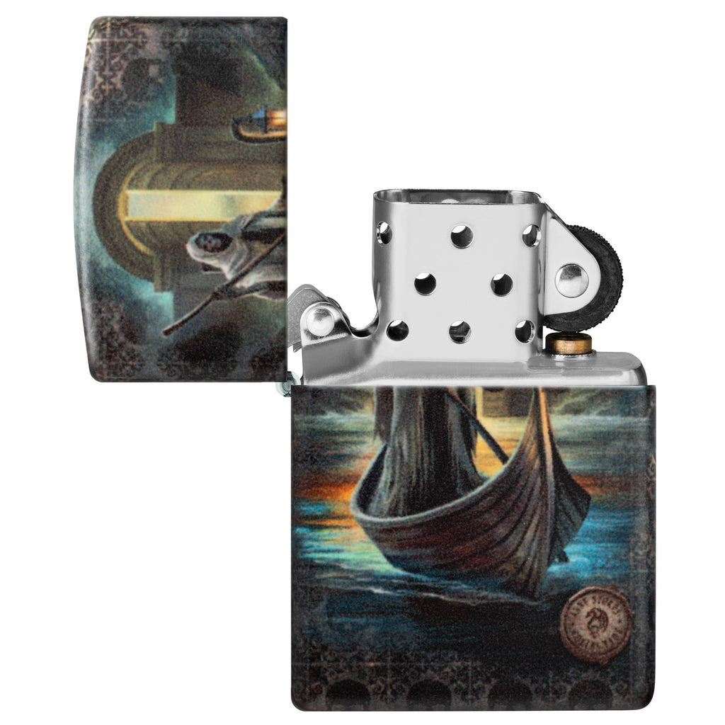 Zippo Rietveld Ace of Spades Design Street Chrome Pocket Lighter