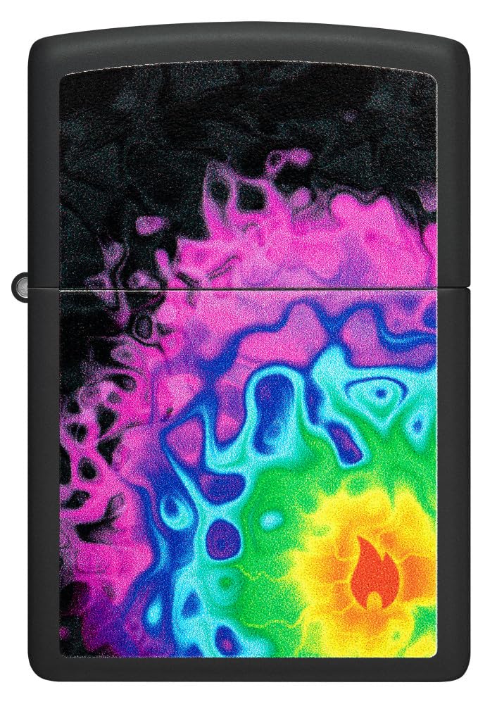 Zippo Gothic Window Design Armor® Black Ice® Pocket Lighter