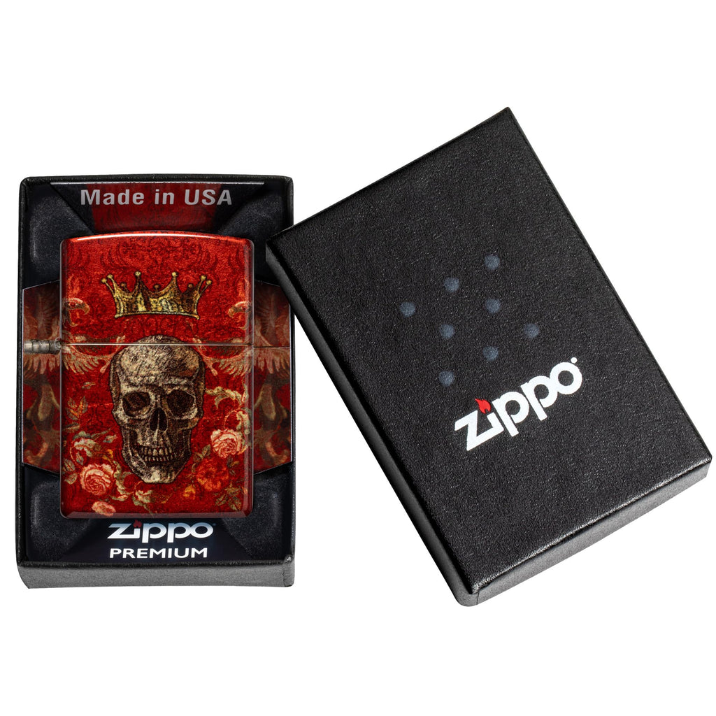 Zippo Rietveld Ace of Spades Design Street Chrome Pocket Lighter