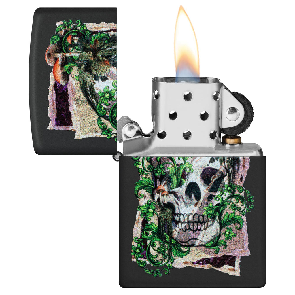 Zippo Rietveld Ace of Spades Design Street Chrome Pocket Lighter