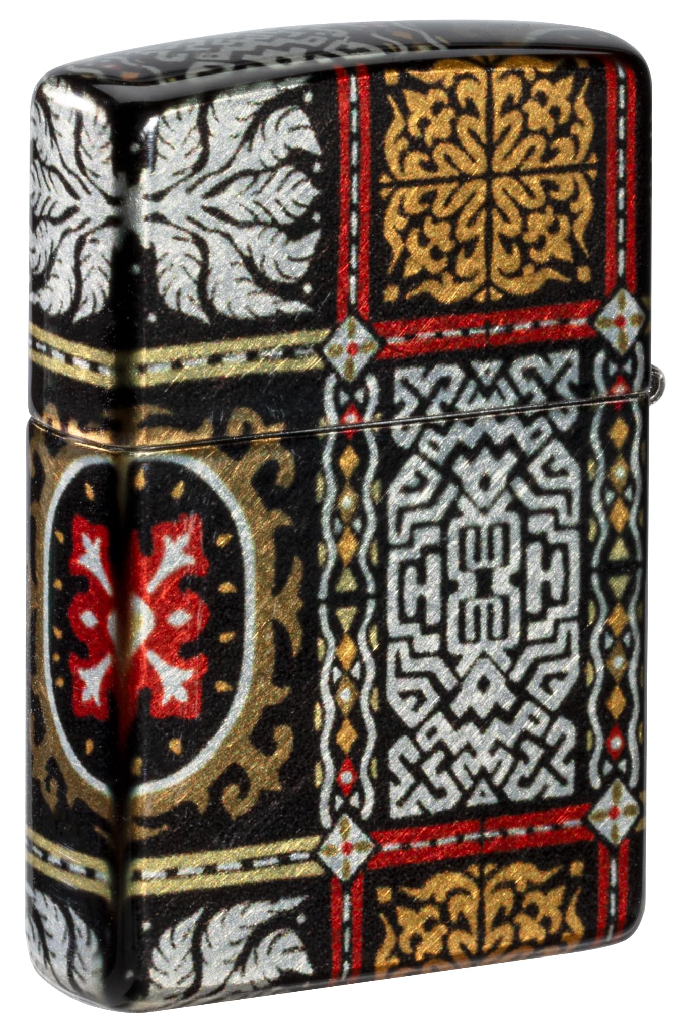 Zippo Gothic Window Design Armor® Black Ice® Pocket Lighter