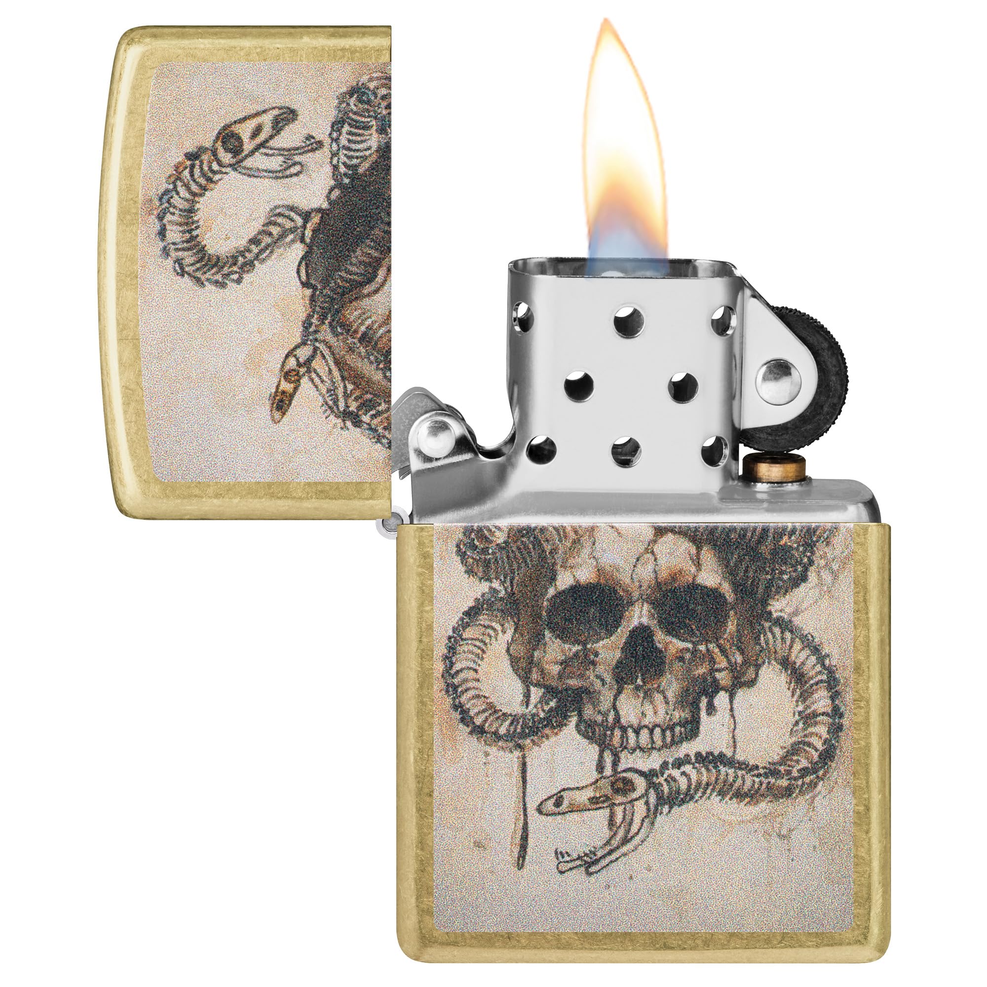 Zippo Rietveld Ace of Spades Design Street Chrome Pocket Lighter