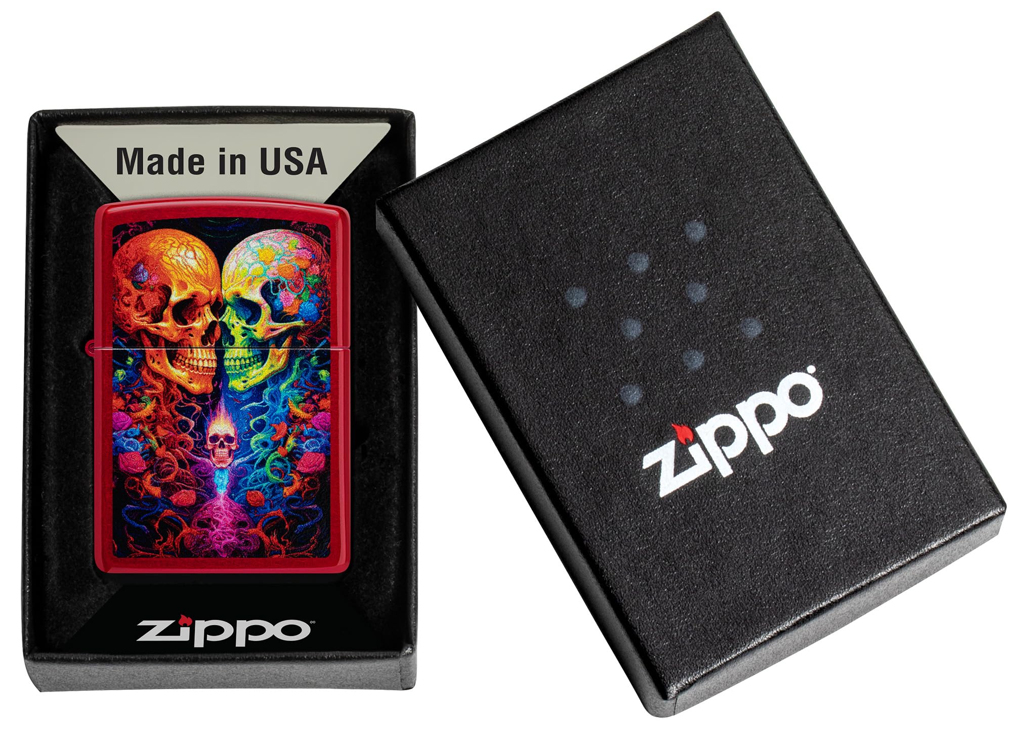 Zippo Rietveld Ace of Spades Design Street Chrome Pocket Lighter